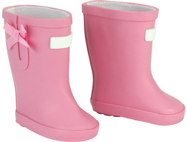 Teamson Sophia's Molded Wellie Rain Boots for 18" Dolls, Light Pink