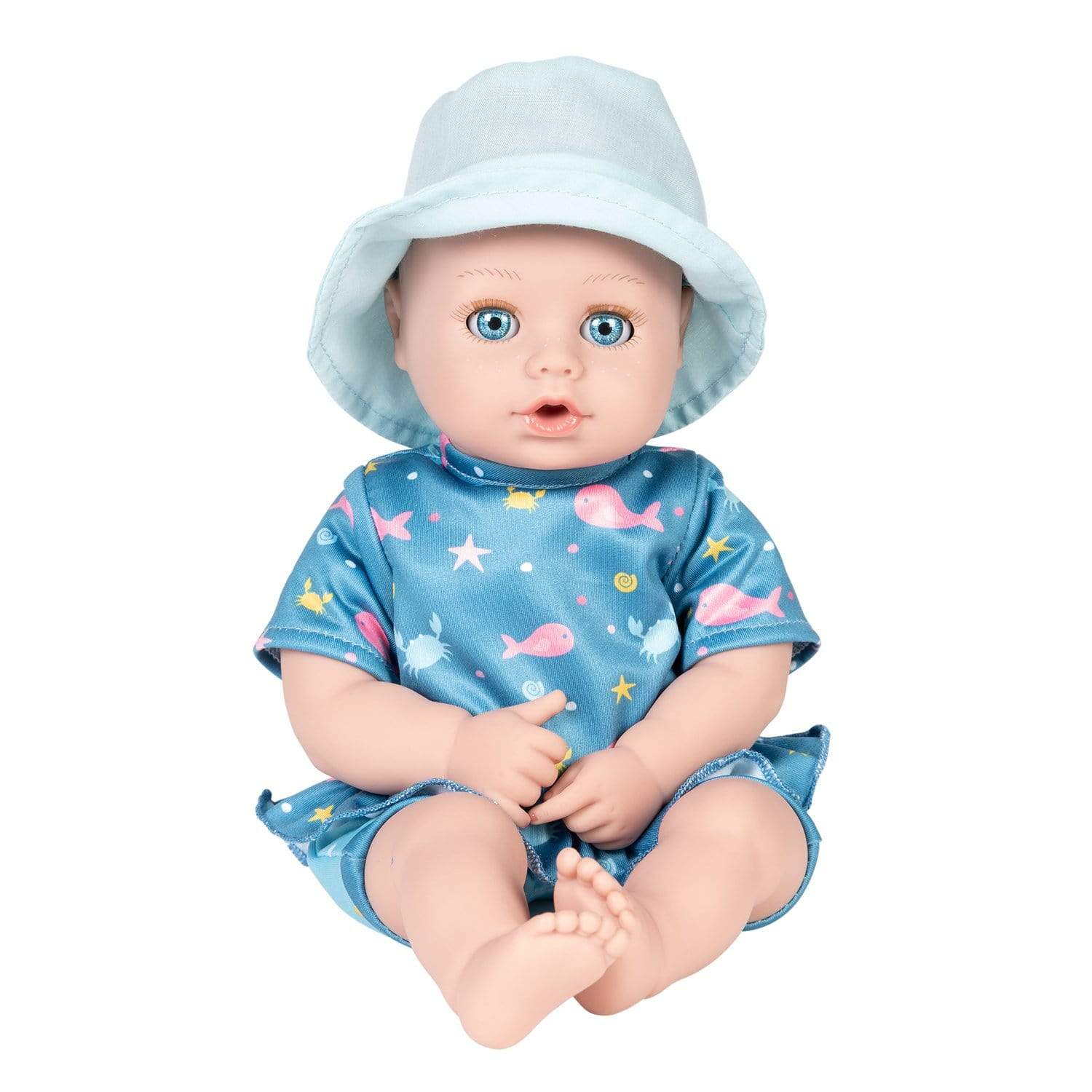 Adora Beach Baby Doll with Sun-Activated Freckles, Clothes & Accessories Set - Baby Sunny