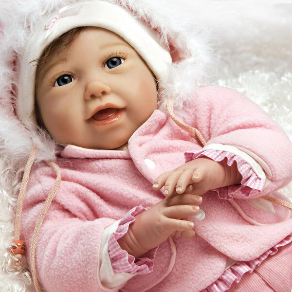 Paradise Galleries Realistic Weighted Cloth Body Baby Doll, Jannie de Lange Designer's Doll Collections, Made in Gentle Touch Vinyl