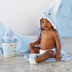 Baby Aspen Let the Fin Begin Shark 4-Piece Bath Gift Set (Blue)