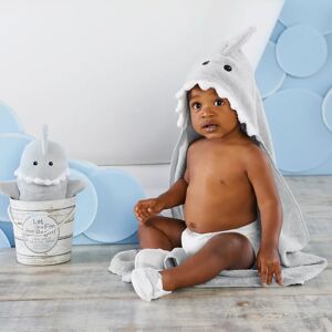 Baby Aspen Let the Fin Begin Shark 4-Piece Bath Gift Set (Gray)