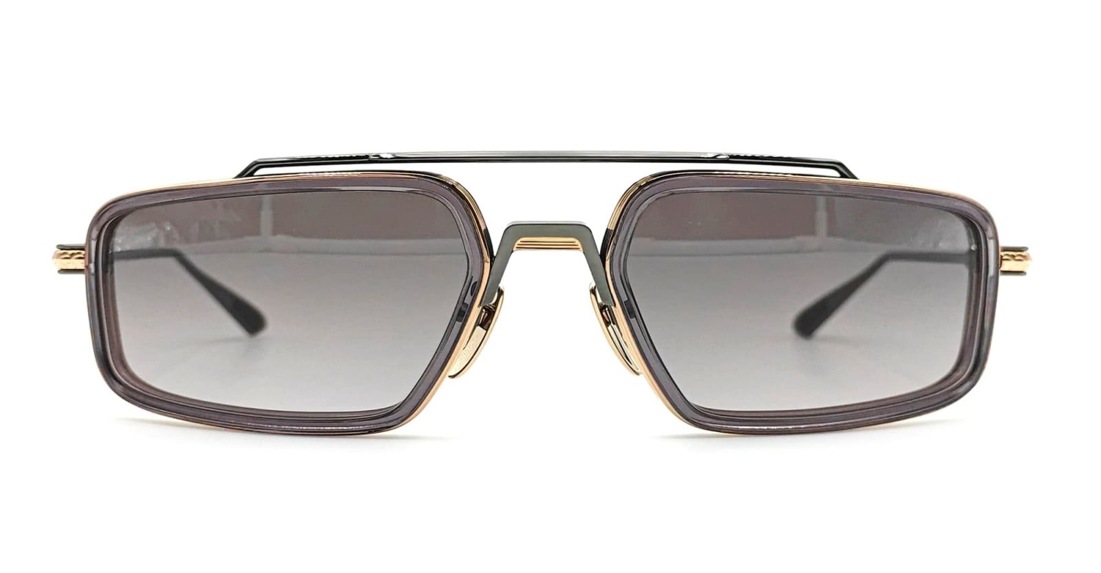 Chrome Hearts Eader - Gold Plated / Gunmetal Sunglasses - gold/grey - male - Size: 0one size