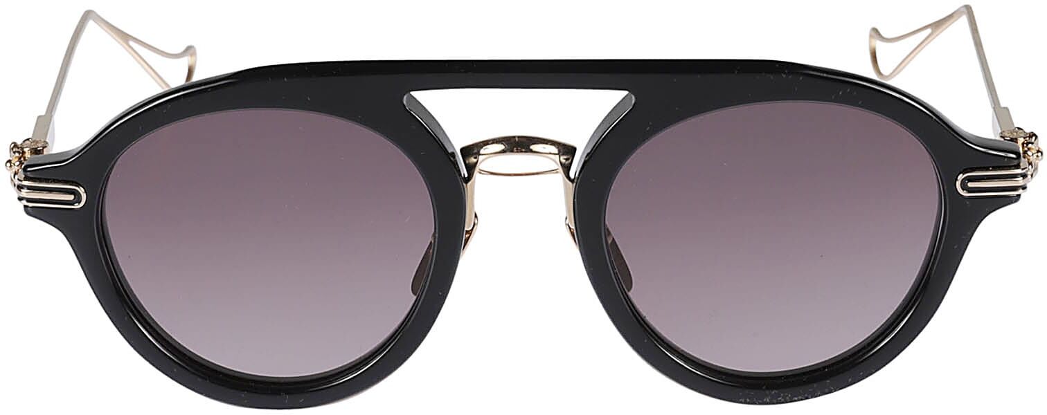 Chrome Hearts Honey Sunglasses - 0e49 black gold plated - male - Size: 0one size