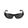 Gucci Eyewear Logo Sided Square Lens Sunglasses - Black/Grey - male - Size: 0one size