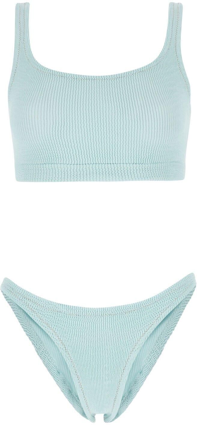 Reina Olga Pastel Light-blue Stretch Nylon Ginny Boobs Bikini - 0Baby Blue - female - Size: 0one size