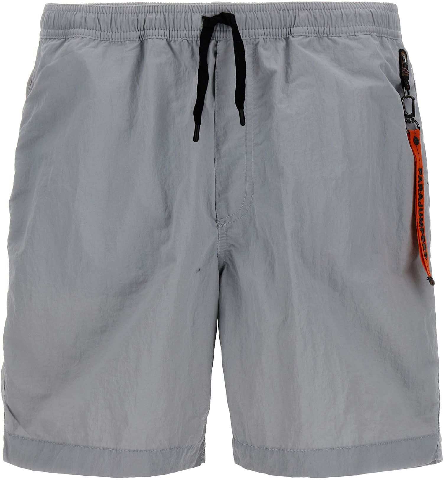 Parajumpers Logo Swim Shorts - Gray - male - Size: Small