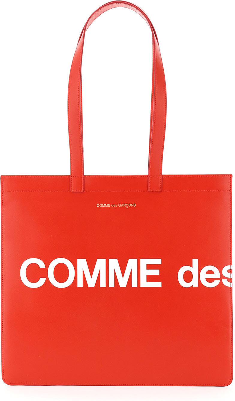 Comme des Garçons Shirt Boy Leather Tote Bag With Logo - Red - unisex - Size: 0one size