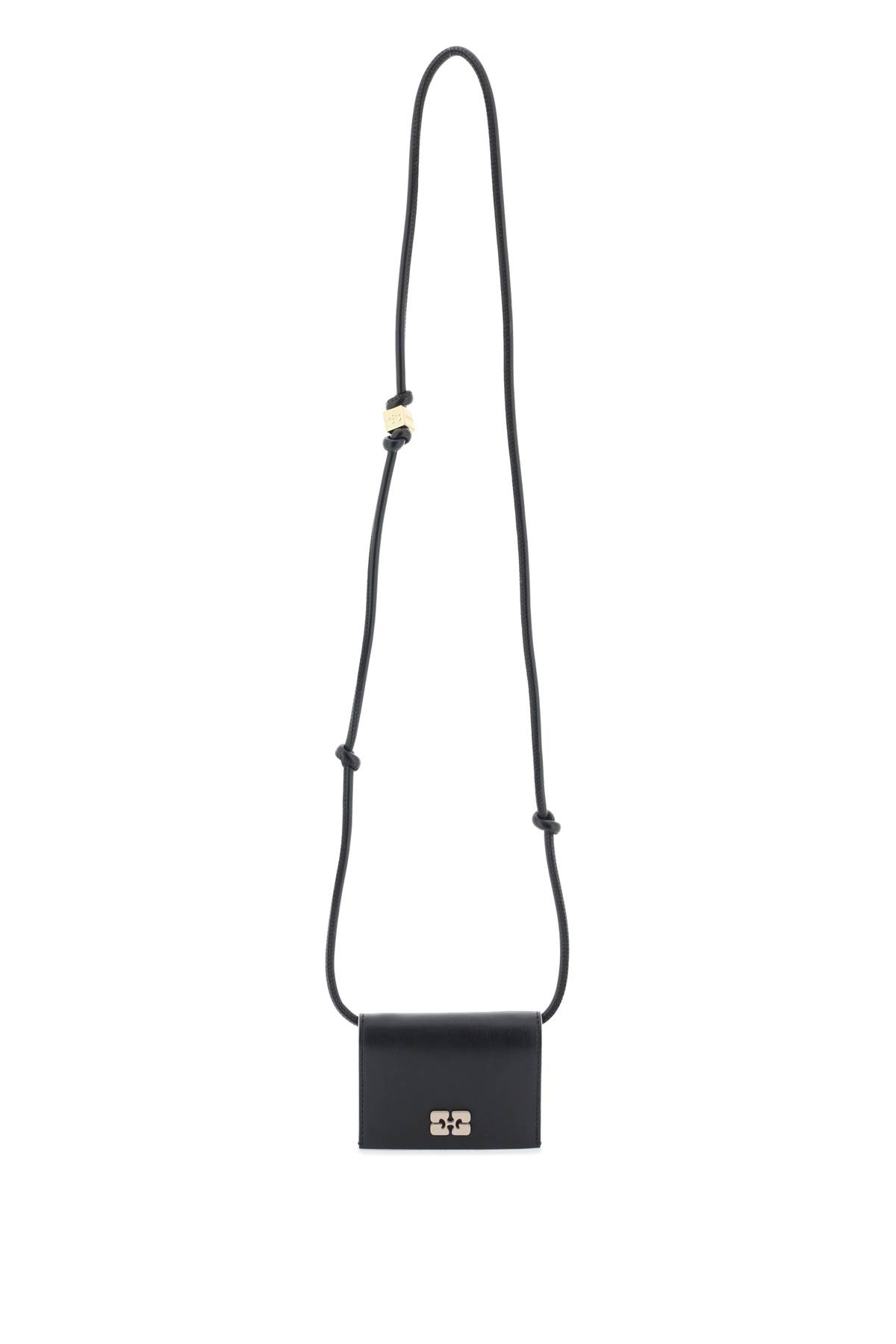Ganni Bou Crossbody Bag - 0BLACK (Black) - female - Size: 0one size