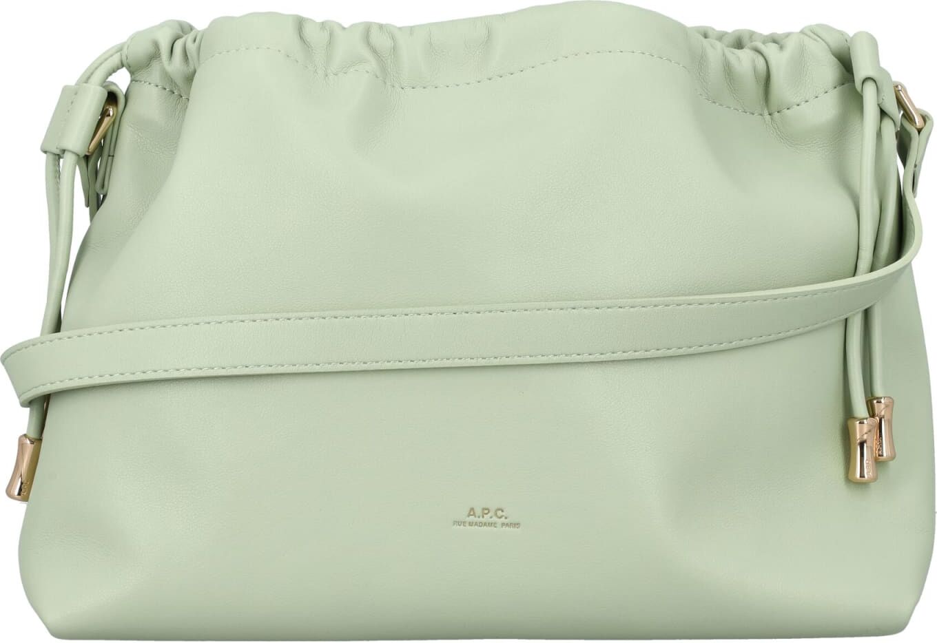 A.P.C. Ninon Bucket Bag - GREEN - female - Size: 0one size