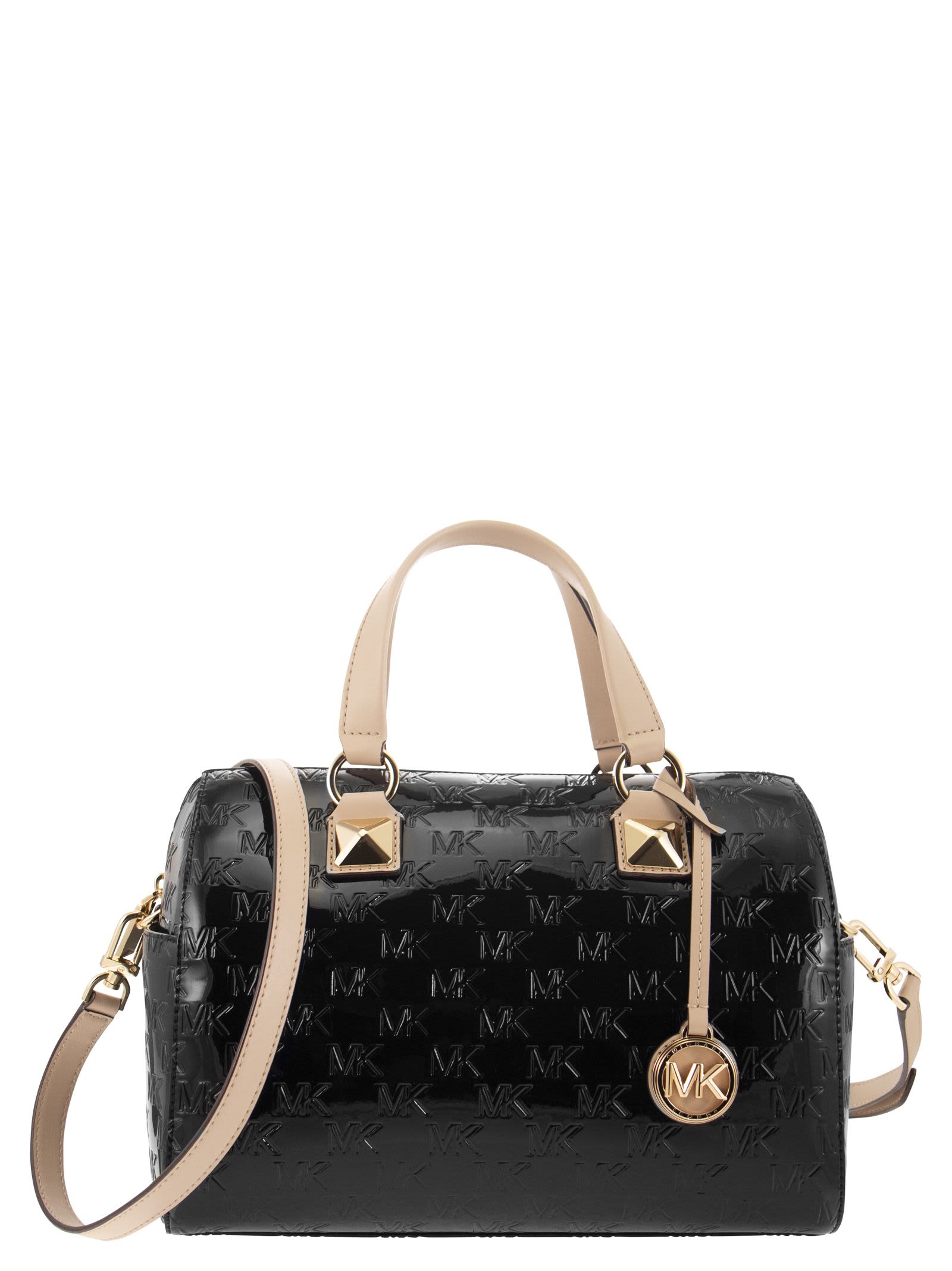Michael Kors Hand Bag With Shoulder Strap And Monogram - Black - female - Size: 0one size