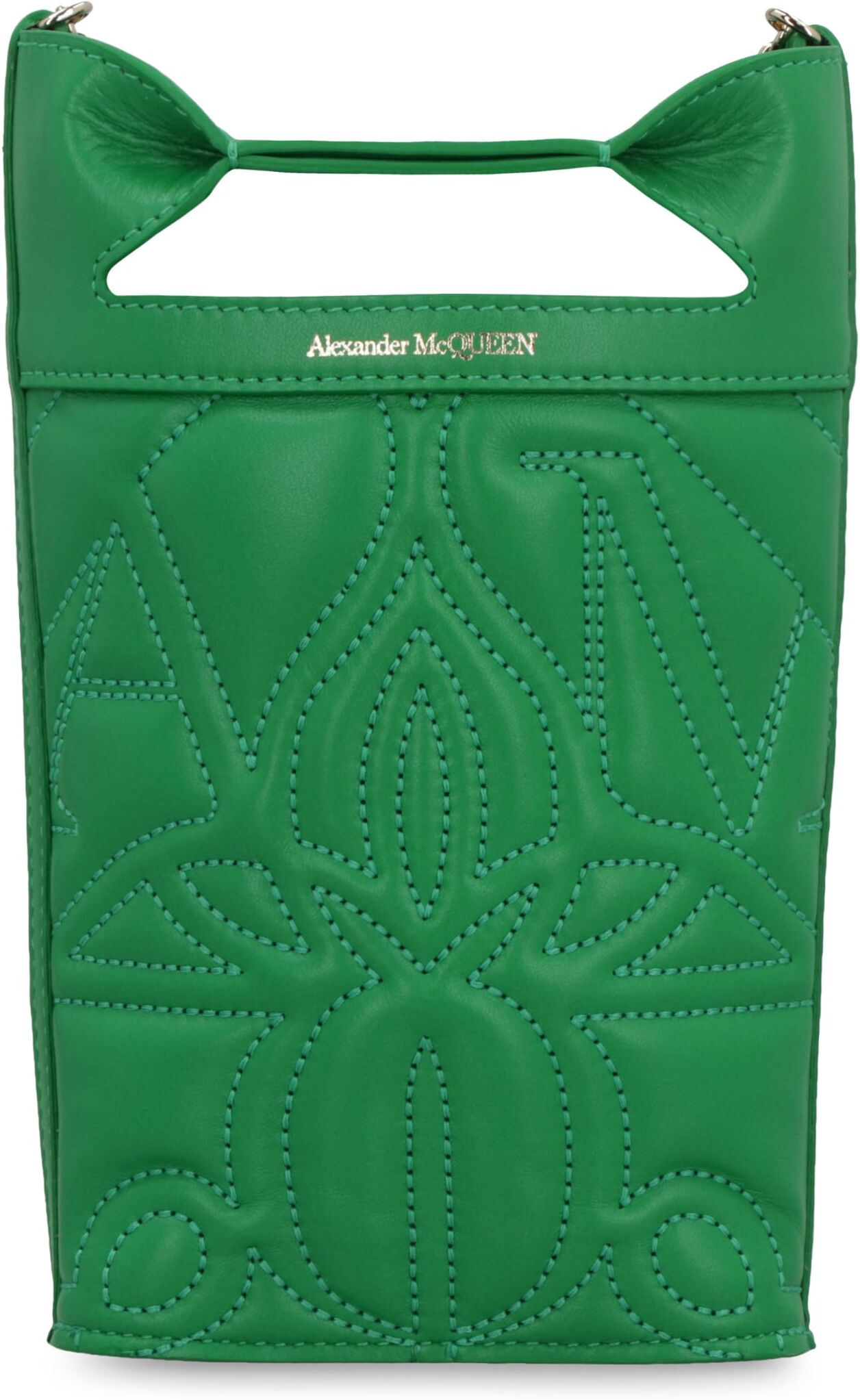 Alexander McQueen The Bow Mini Crossbody Bag - green - female - Size: 0one size