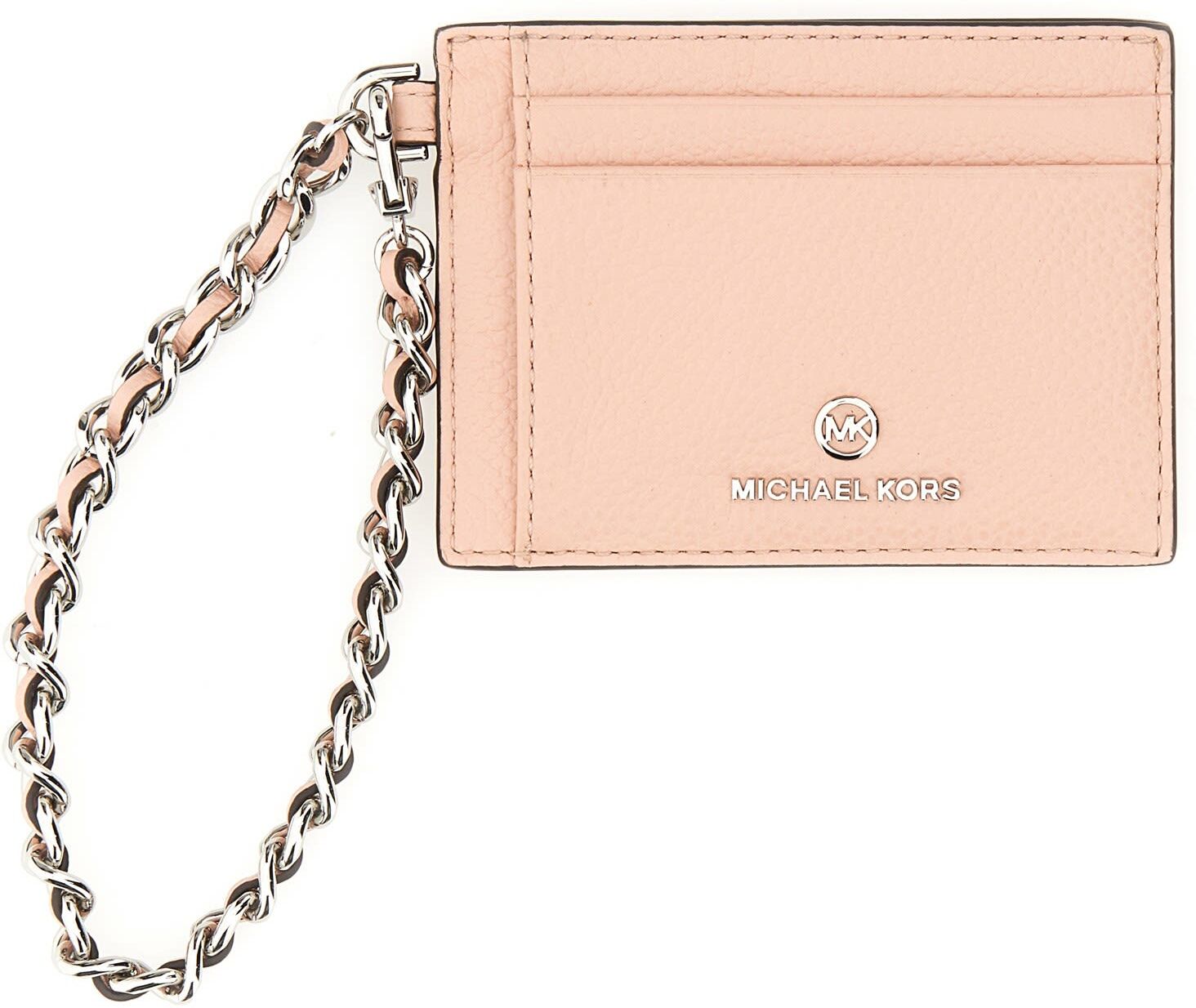 MICHAEL Michael Kors Leather Card Holder - ROSA - female - Size: 0one size