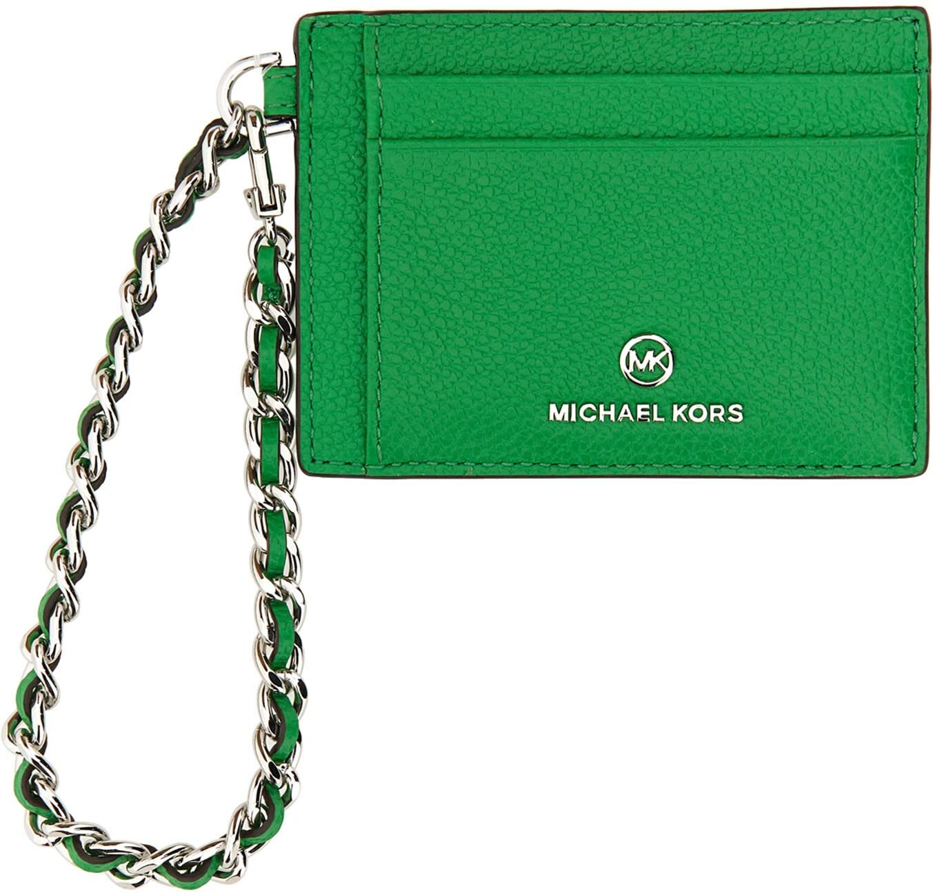 Michael Kors Small Credit Card Holder With Logo - Palm - female - Size: 0one size