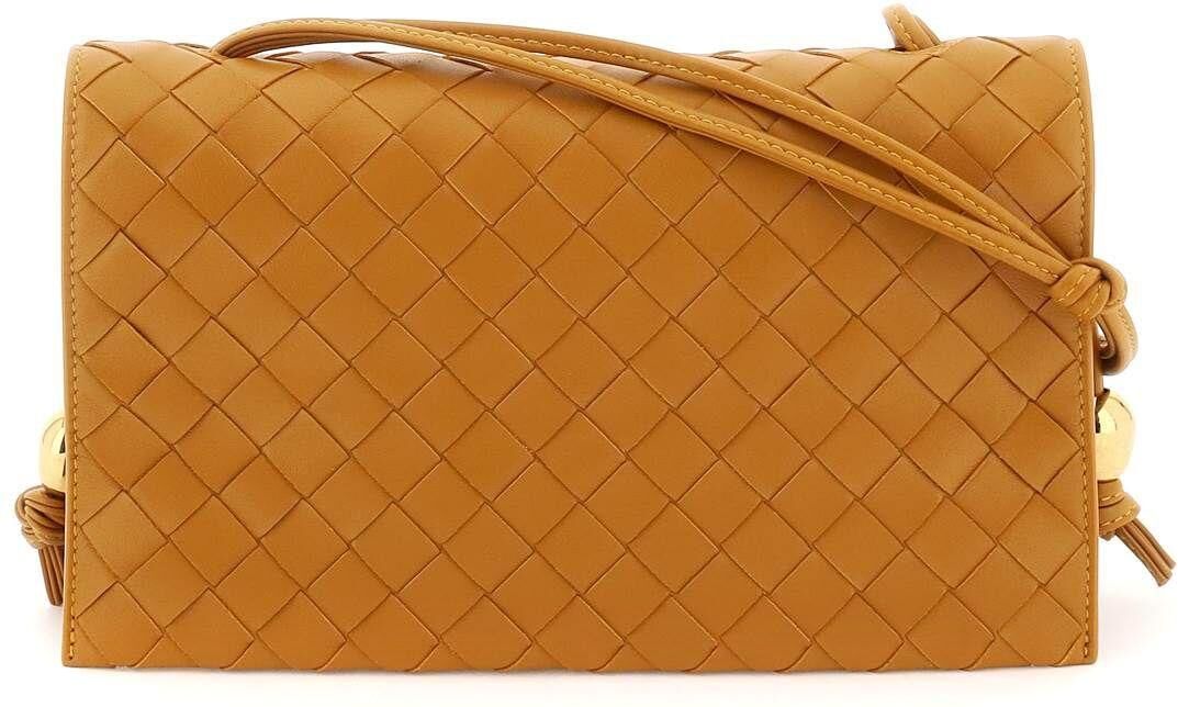 Bottega Veneta trio Pouch On Strap Shoulder Bag - Cob-gold - female - Size: 0one size