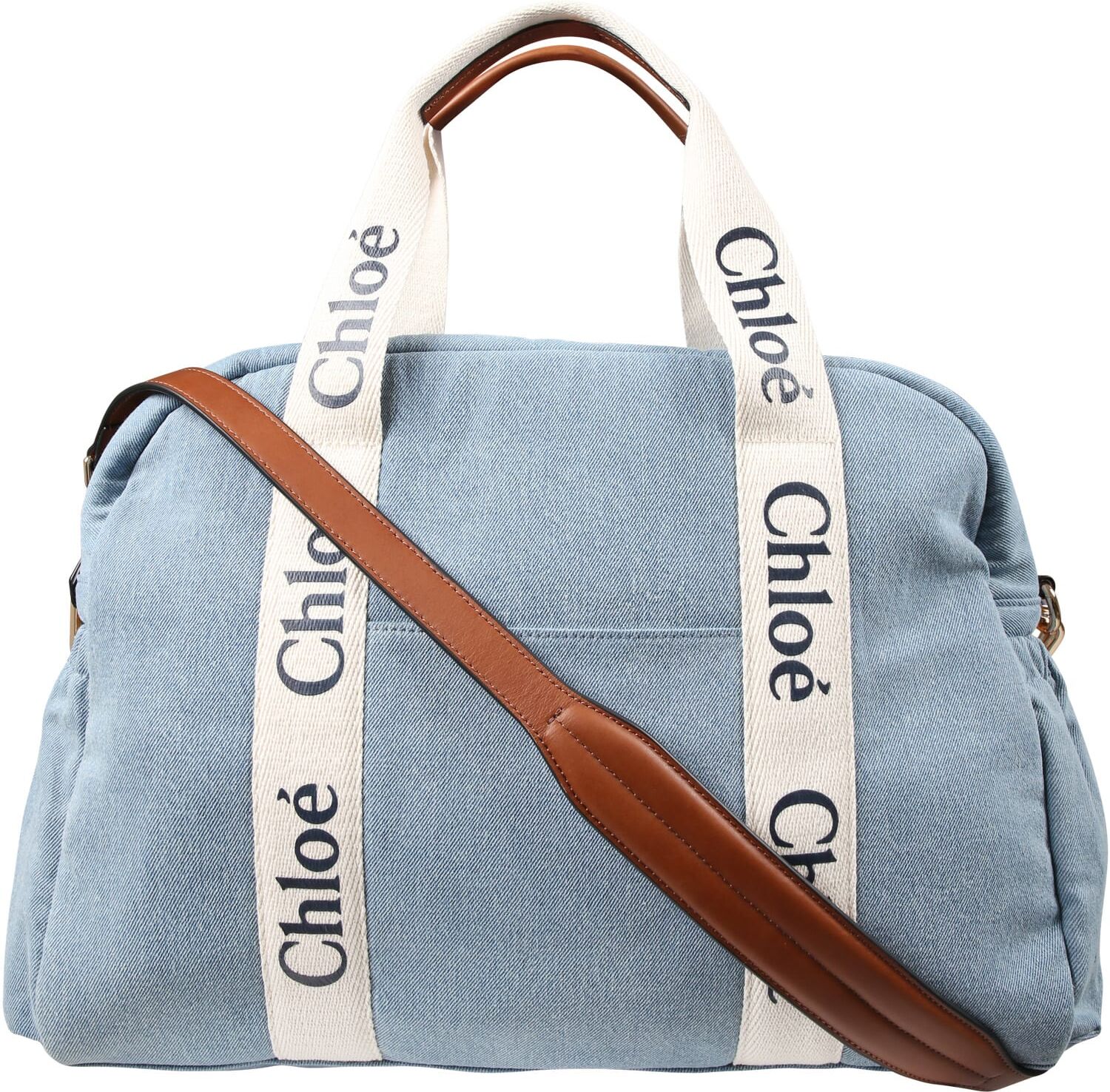 Chloé Denim Changing Bag For Baby Girl - Azzurro - unisex - Size: 0one size