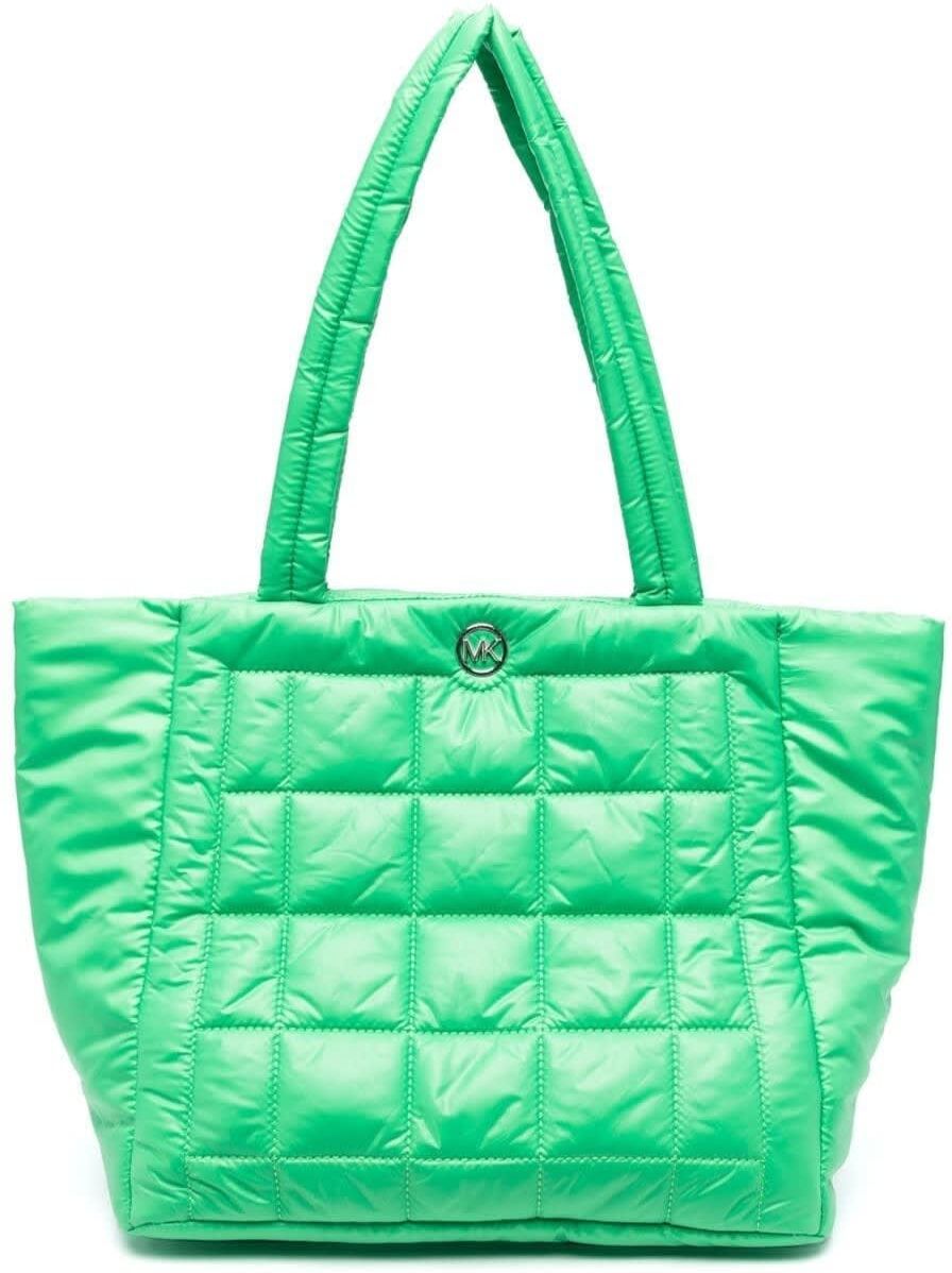 MICHAEL Michael Kors Green Large Lilah Tote Bag In Polyester Woman - Green - female - Size: 0one size