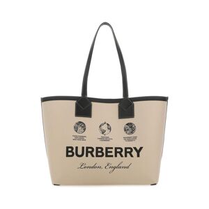 Burberry Beige Fabric And Leather Shopping Bag - female - Size: 0one size0