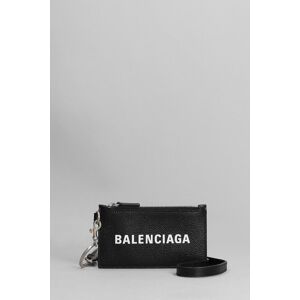 Balenciaga Wallet In Black Leather - black - male - Size: 0one size0