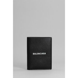 Balenciaga Wallet In Black Leather - black - male - Size: 0one size0
