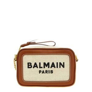 Balmain B Army Shoulder Bag In Beige Cotton - Beige - female - Size: 0one size0