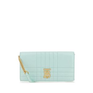 Burberry Sea Green Leather Lola Wallet - female - Size: 0one size0