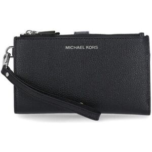 MICHAEL Michael Kors Grained Leather Smartphone Wallet - Black - female - Size: 0one size