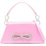 Mach & Mach Samantha Satin Bag In Pink - Pink - female - Size: 0one size