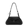 Amina Muaddi Black Nappa Leather Gemini Shoulder Bag - BLASILHARD - female - Size: 0one size