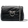 Pinko love Classic Puff Black Shoulder Bag With Diagonal Maxi Quilting In Leather Woman - Black - female - Size: 0one size