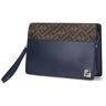 Fendi Standing Clutch Squared Ff Bag - Blue - male - Size: 0one size