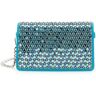 Alberta Ferretti Light Blue Pochette With Mosaic Embroidery In Satin Woman - 0Light blue - female - Size: 0one size