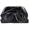 THEMOIRè Tia Clutch Pineapple Leather - BLACK - female - Size: 0one size