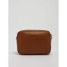 Patrizia Pepe Leather Clutch - CUOIO - female - Size: 0one size