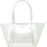 By Far Mini Amira White Flat Leather Handbag - WHITE - female - Size: 0one size