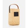 Plan C Straw Bucket Bag - Beige - female - Size: 0one size