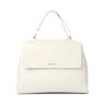 Orciani Sveva Soft Medium Shoulder Bag In Leather With Shoulder Strap - Bianco - female - Size: 0one size