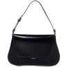 Amina Muaddi Ami Spazzolato Shoulder Bag - Black - female - Size: 0one size