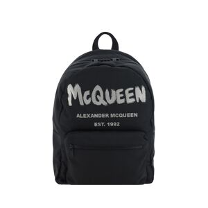 Alexander McQueen Black metropolitan Graffiti Backpack - Black - male - Size: 0one size0