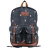 MC2 Saint Barth Micro Skull Canvas Backpack - BLUE - unisex - Size: 0one size