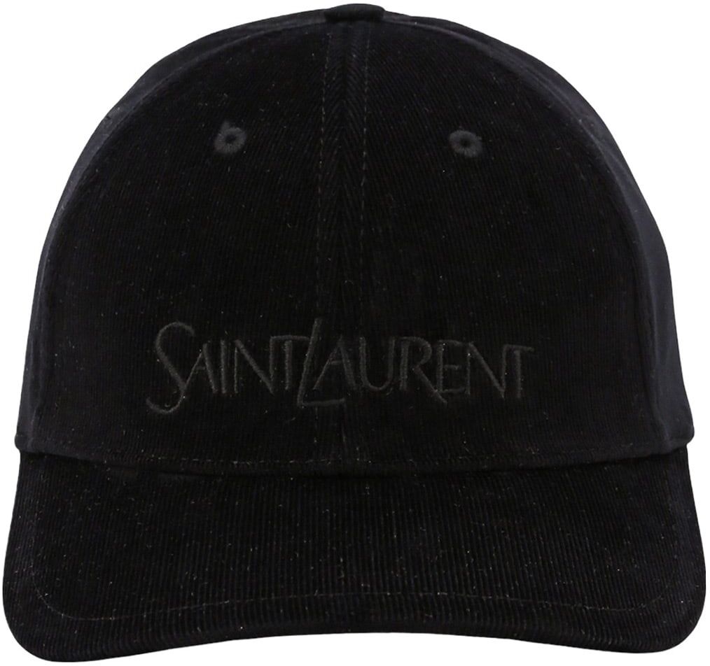 Saint Laurent Vintage Velvet Hat - Black - male - Size: Large