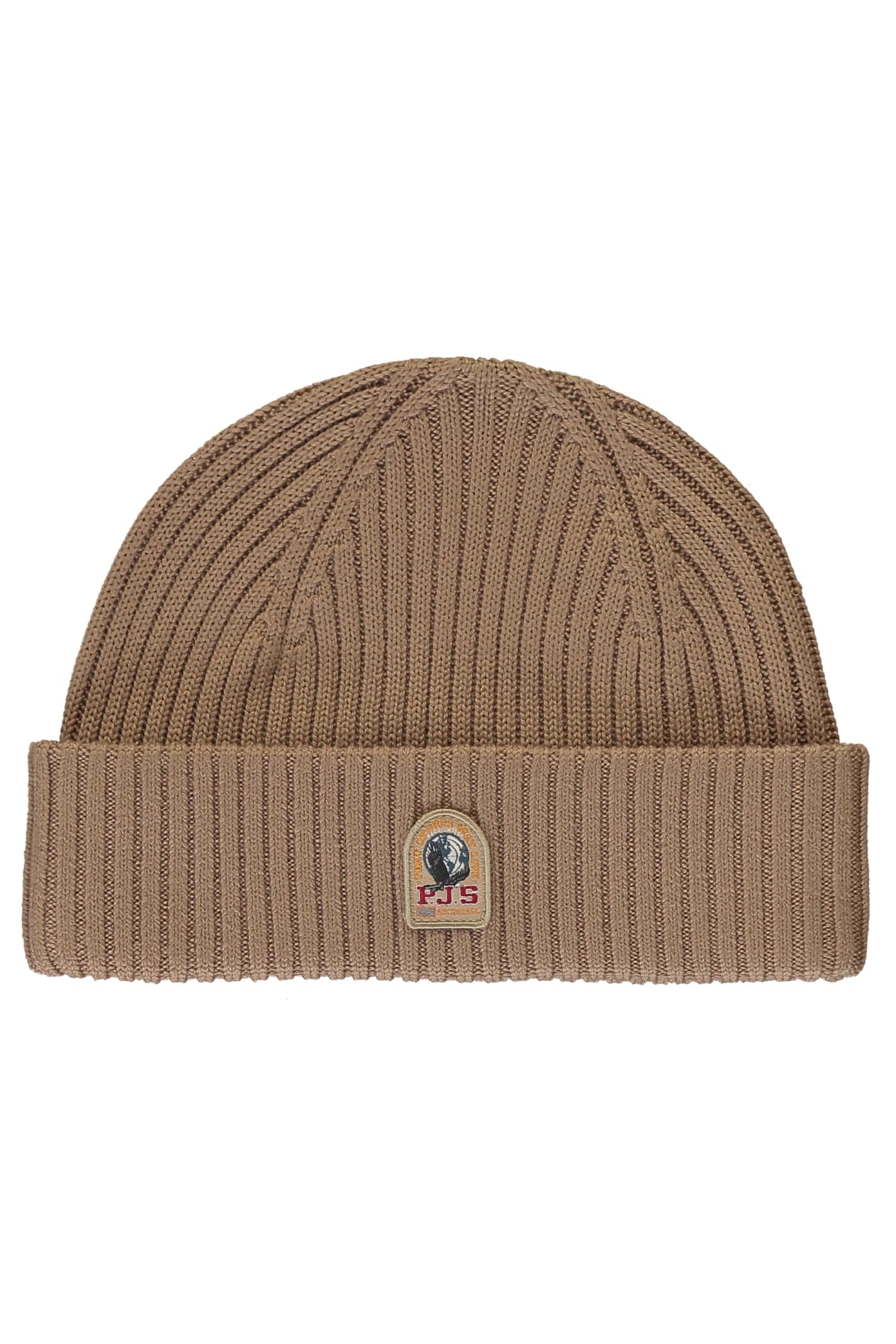 Parajumpers Ribbed Knit Beanie - Beige - male - Size: Large