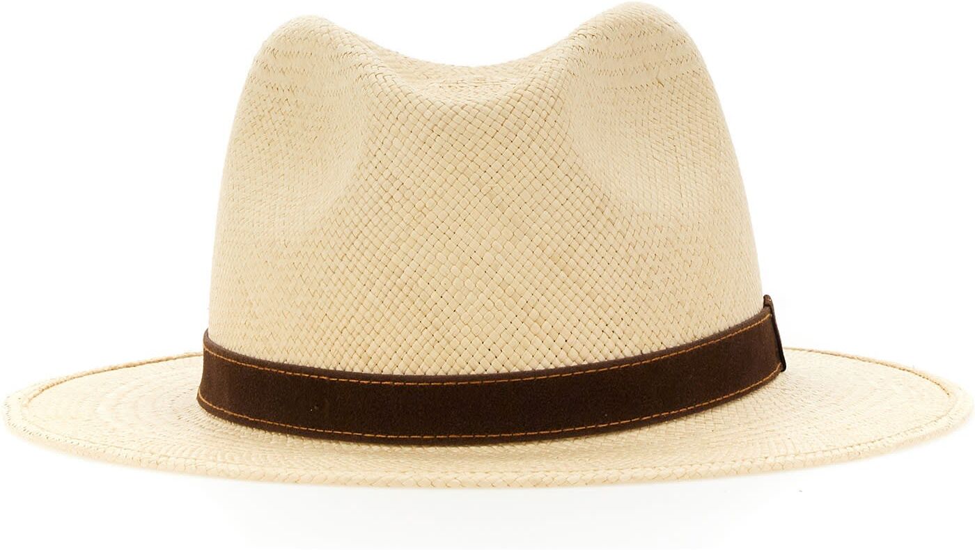 Borsalino Country Panama Quito Hat - Brown - male - Size: Medium