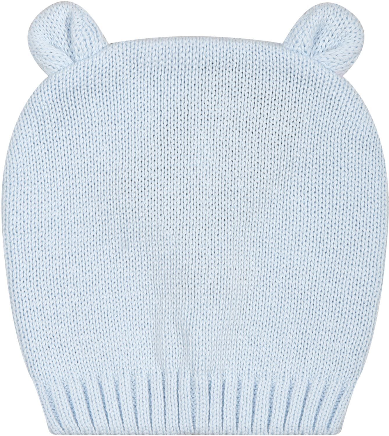 Little Bear Light Blue Hat For Baby Boy - Cielo - unisex - Size: 01 Mo