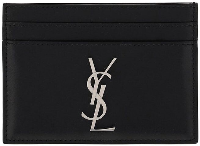 Saint Laurent Card Holder - Nero - male - Size: 0one size