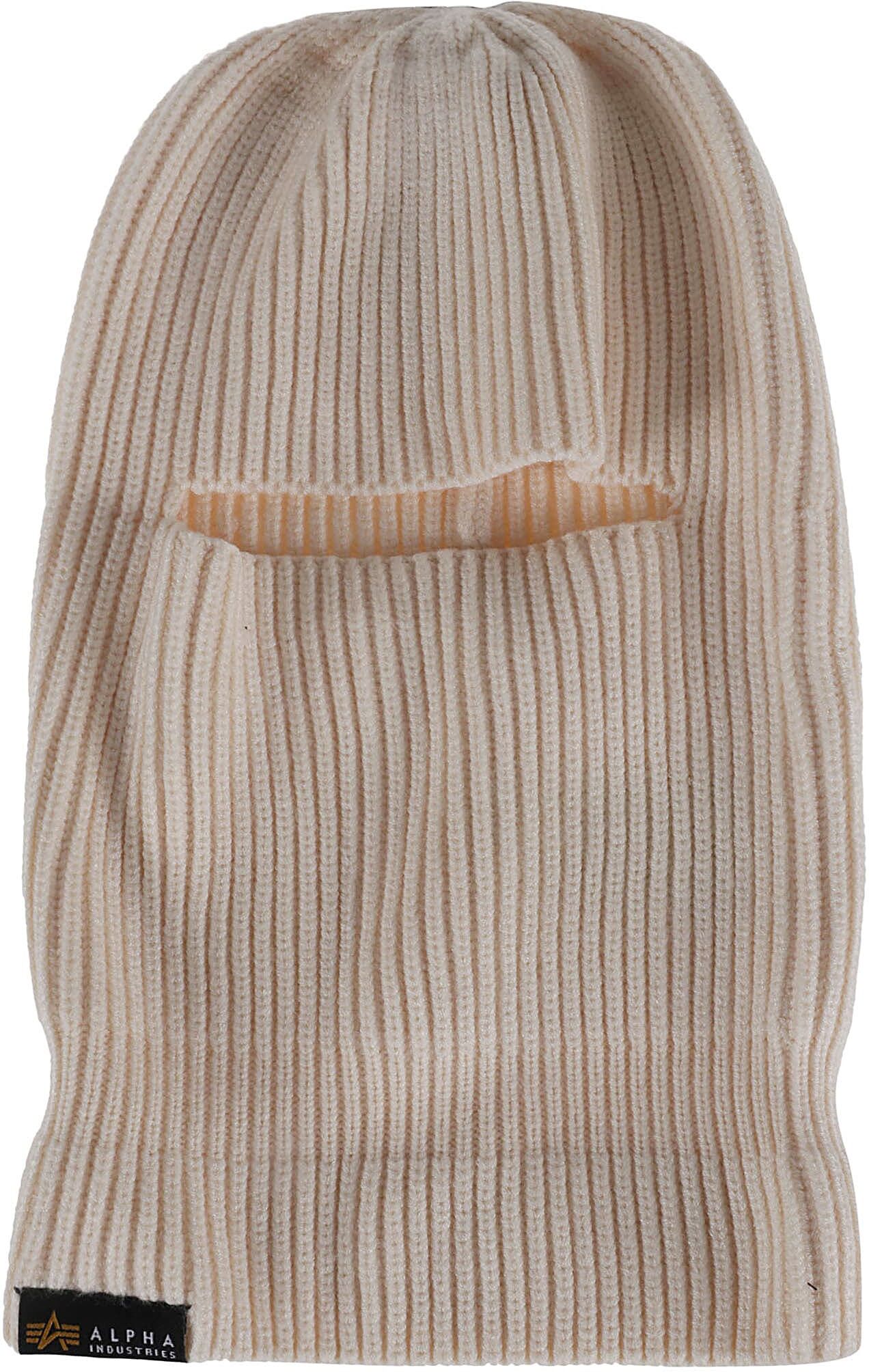 Alpha Industries Balaclava Ski Mask - Bianco - male - Size: 0one size