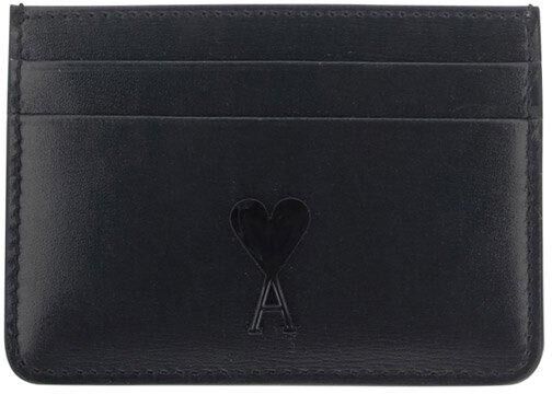 Ami Alexandre Mattiussi Paris Ami De Coeur Card Holder - Black - male - Size: 0one size