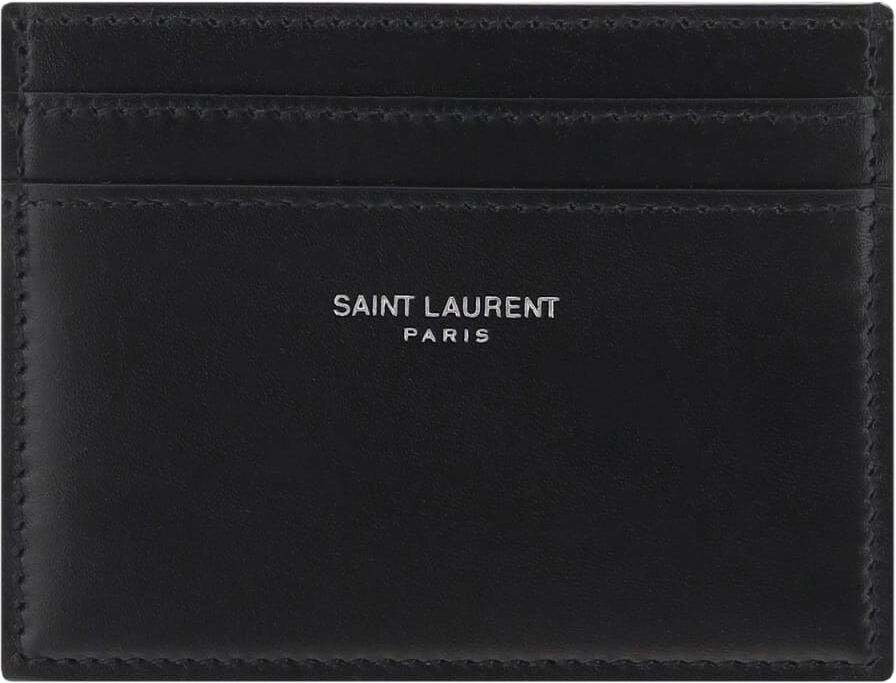 Saint Laurent Card Holder - Nero - male - Size: 0one size