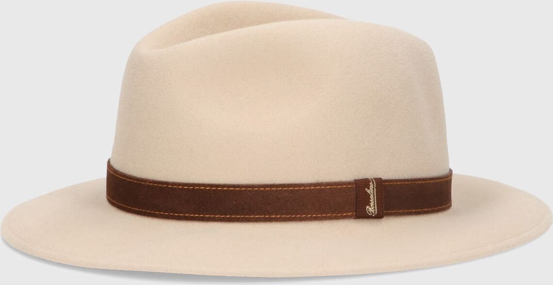 Borsalino Country Alessandria Felt - 0BEIGE, BROWN HAT BAND - male - Size: Large