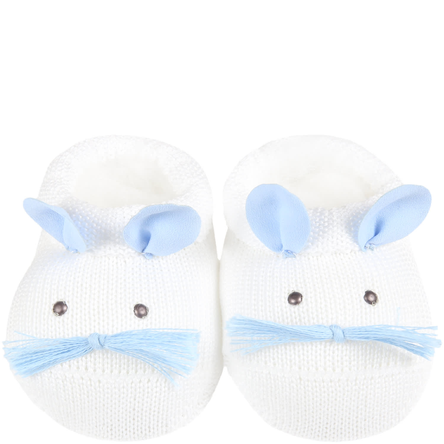 Story Loris White Baby-bootee For Baby Boy - White - unisex - Size: 06 Mo