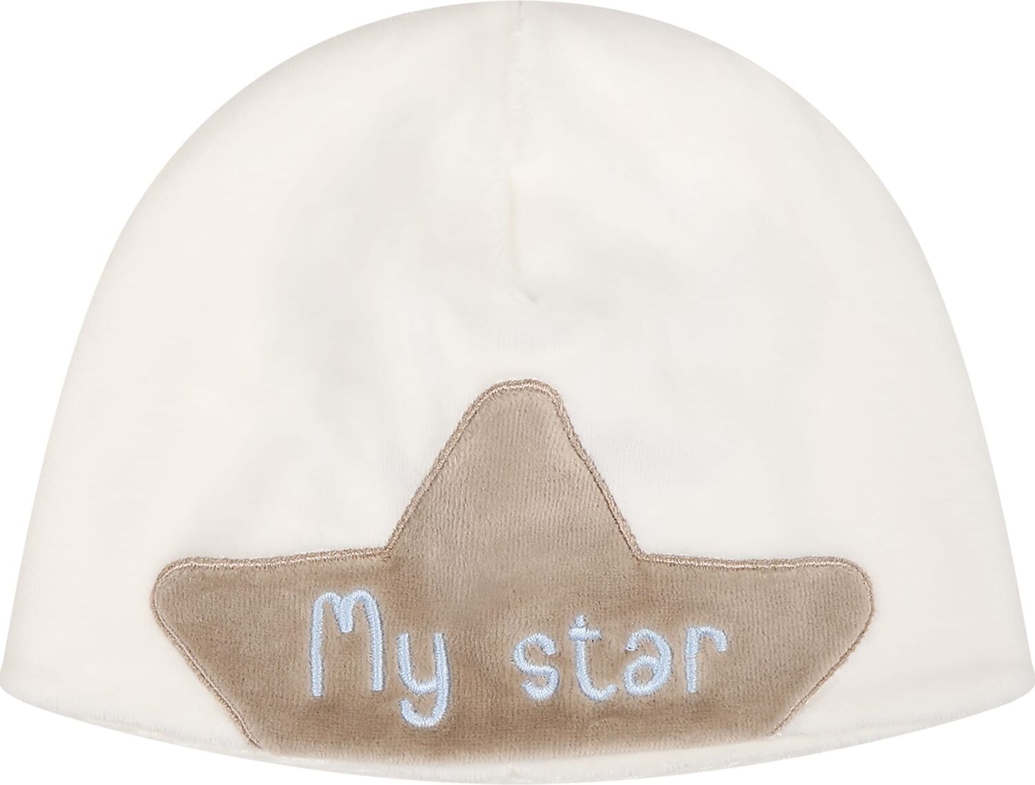 La stupenderia White Hat For Baby Boy With Star - White - unisex - Size: 06 Mo